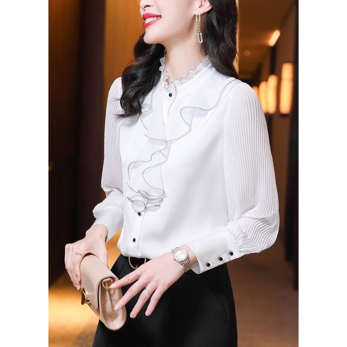 하블리  로핀블라우스  여리여리 오피스룩 블라우스