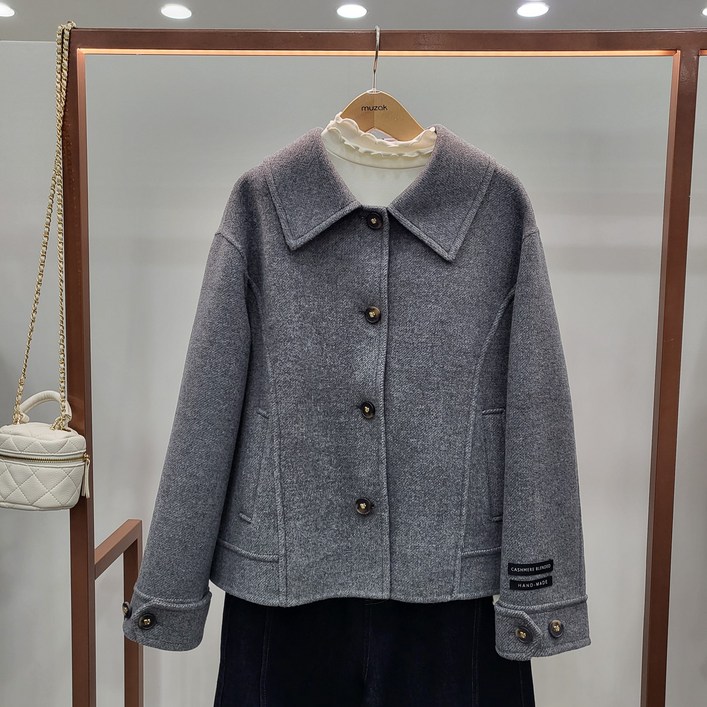 무자크 캐시미어블랜딩카라핸드메이드울자켓MQ1WJK05GN