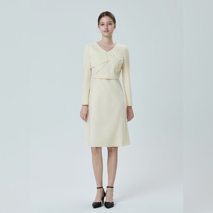 국내백화점 잇미샤 원피스 허리라인 체형보정 우아한 세련된