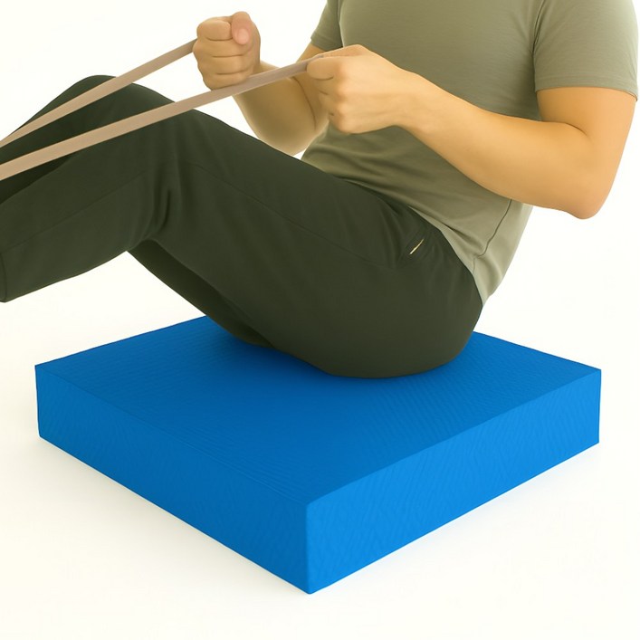 대한만물상 두꺼운 요가매트 최대 6CM 헬스 밸런스패드 다양한 컬러, 블루, 1개