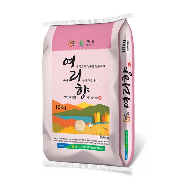 24년 햅쌀 강원쌀 누룽지맛 여리향 10kg 양구군농협