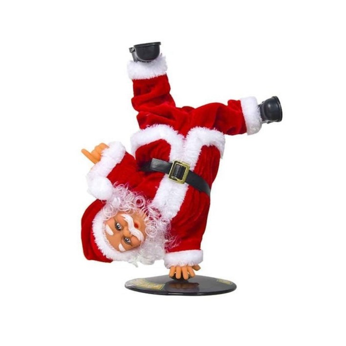 춤추는산타 트월킹 트리 인형 Christmas Decor Electric Music Rotating Handstand Street Dance Santa Cla, 01 Hiphop old man