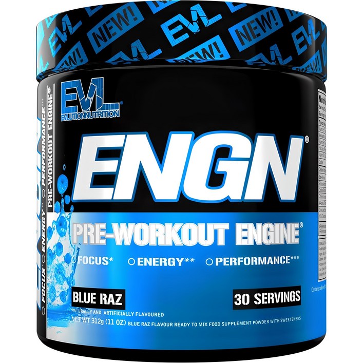 EVLUTIONNUTRITION ENGN 프리워크아웃 엔진 블루 라즈 맛