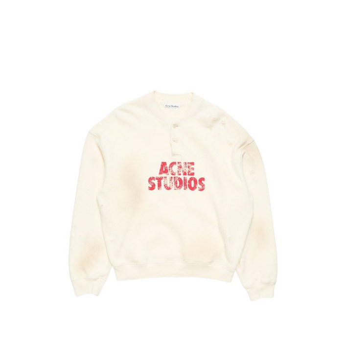아크네 스튜디오 로고 프린트 스웨트셔츠