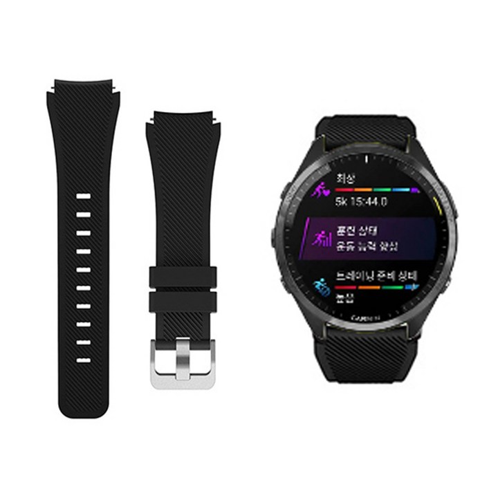가민 포러너 55 165 245 645 뮤직 우레탄 실리콘 스포츠 시계줄 스트랩 밴드 줄, 1개