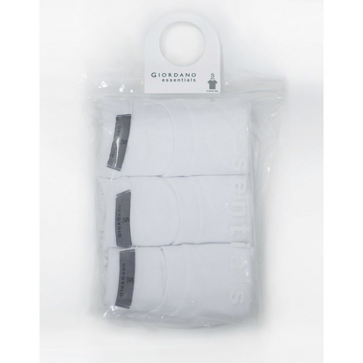 지오다노NEW 남여 공용3팩 순면 반팔 패키지 243801 4가지조합