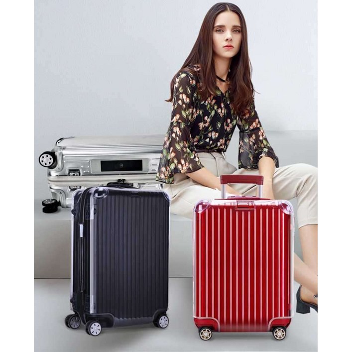 RIMOWA 투명 캐리어커버 33인치 더스트 컬러지퍼 보호