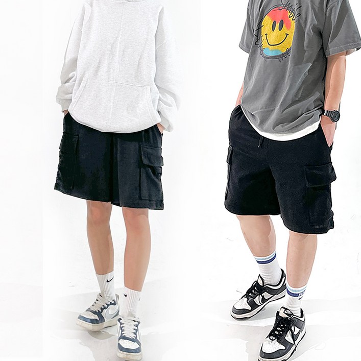 남여공용 카고하프팬츠 M L XL 2XL 카고반바지 남여공용 카고하프팬츠 M L XL 2XL 카고반바지
