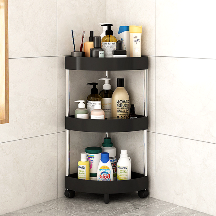 오어브랜드 이동식 무타공 화장실 욕실 코너 선반