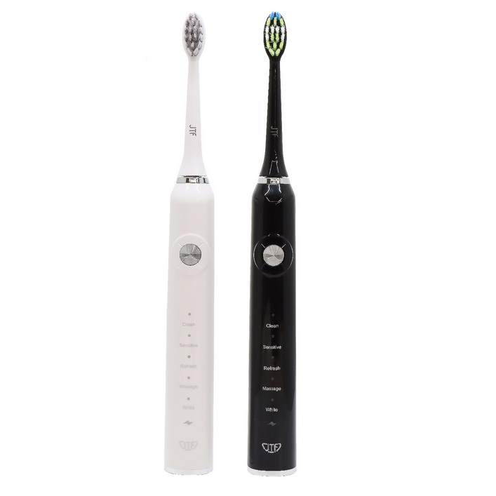 JTF P200 음파 전동칫솔 무선충전 화이트, P200 콤보팩