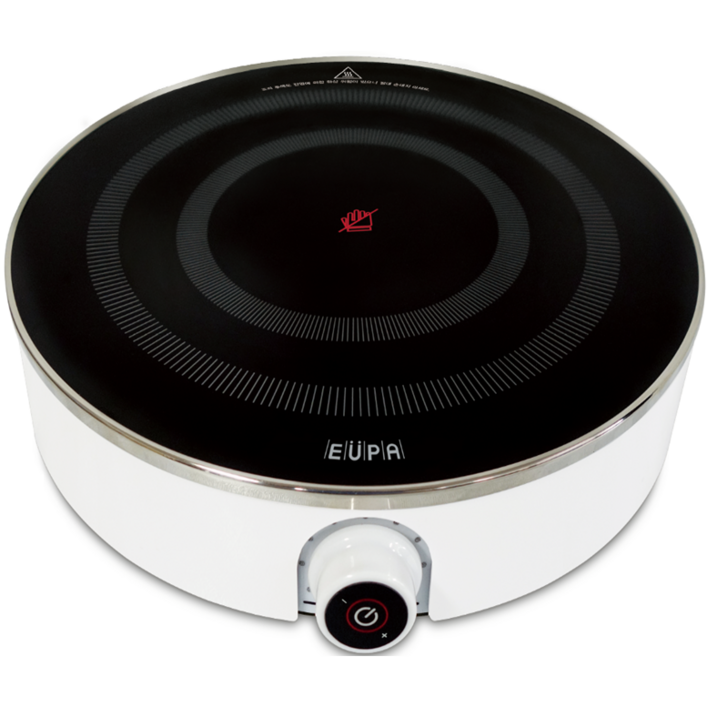 1구 인덕션 고화력 전기레인지 원형 인덕션 레인지 화이트 샤브샤브 밀키트 하이라이트 EI2000W