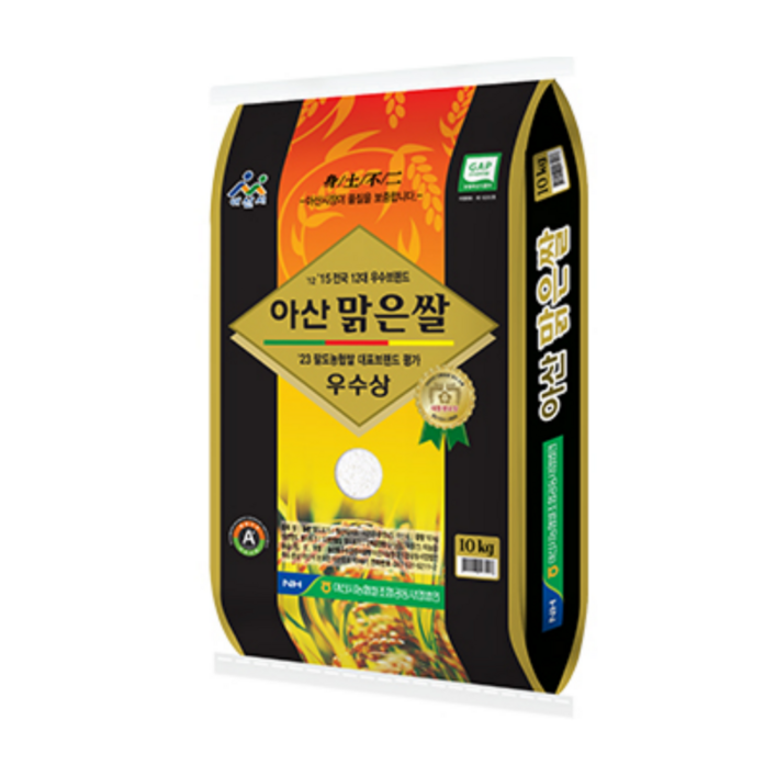 농협 GAP 인증 아산 맑은쌀 특등급, 10kg, 1개, 특등급