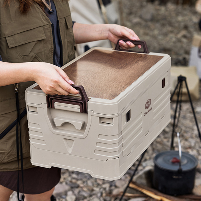 제커 캠핑 폴딩 박스 테이블 상판