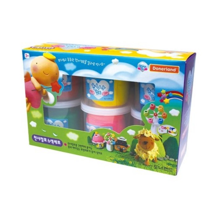천사점토6색세트 도너랜드 모두다89, 1개