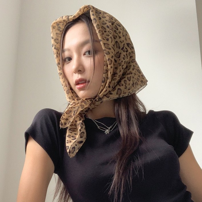 블루씨티 레오파드 사각 호피 헤어두건 머플러 스카프 블루씨티 레오파드 사각 호피 헤어두건 머플러 스카프