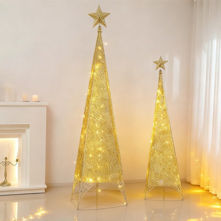 코스키 크리스마스 소품 조명 크리스마스 트리 전구 장식 건전지용, 1개, 전구색