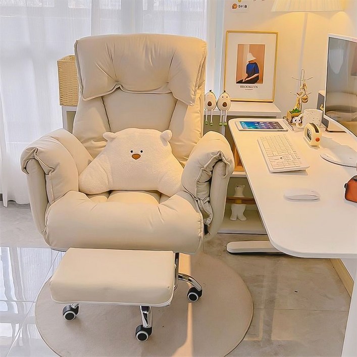 New World 침대형 리클라이너 사무실 게이밍의자 PC방 컴퓨터의자 중역 사무실 의자 821, 1개, 흰색