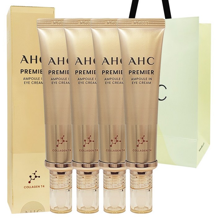AHC 아이크림 시즌11 프리미어 앰플인 쇼핑백포함, 40ml, 4개