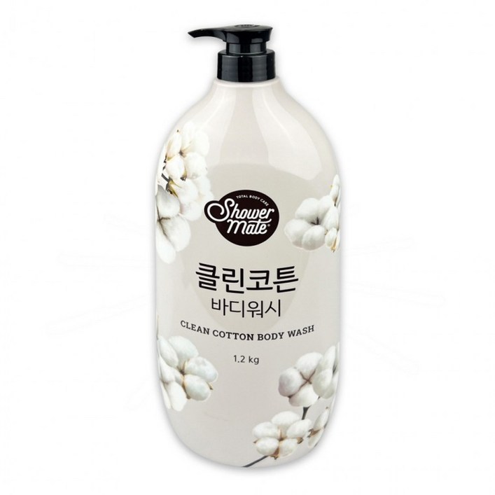 샤워메이트 내추럴 클린코튼 바디워시 1.2kg D, 1개