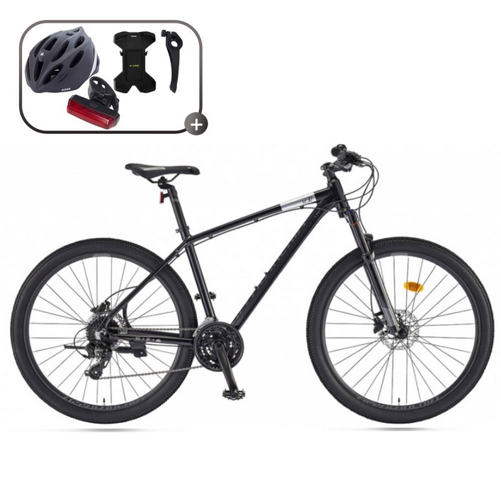 2026 삼천리 27.5 아팔란치아 M30 24단 알루미늄 프레임 산악 자전거 MTB, 1개, 179cm, 펄 블랙410,M