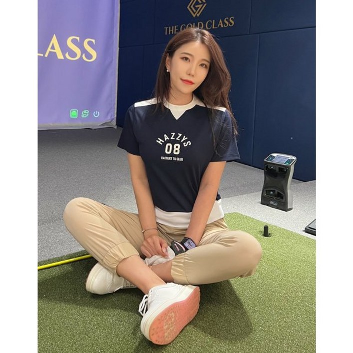 [백화점정품] 헤지스골프 골프 티셔츠 [반값세일]네이비 블루종 HWTS4B924N3 골프웨어