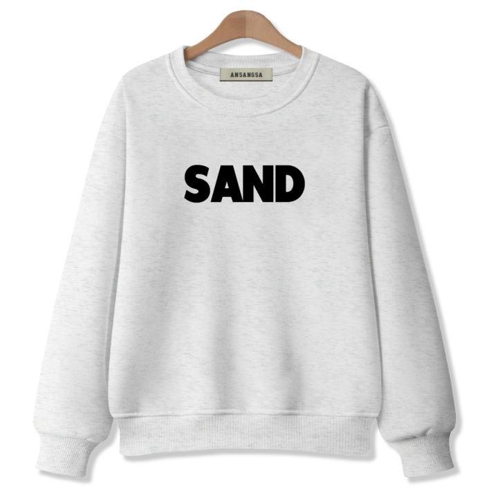 ANSANGSA 샌드 남녀공용 맨투맨 스웨트셔츠