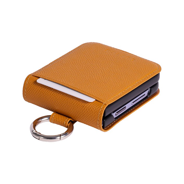 루스톤 천연소가죽 POLKA 카드 지갑 Z플립 케이스