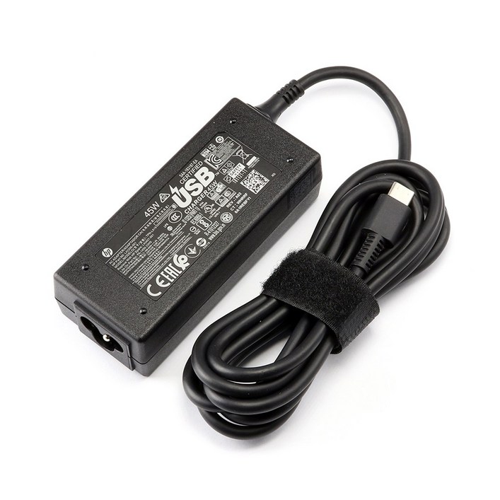 HP 정품 45W 어댑터 USB TYPE-C 충전기 TPN-LA19 Chromebook 11-ae000 x360 충전기, 어댑터, 1개