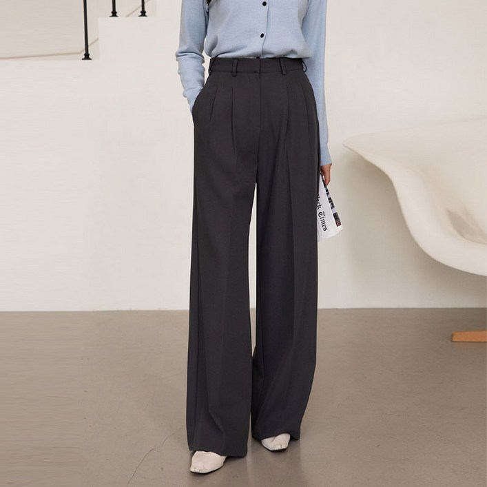 숏기본롱 링클프리 비죠 핀턱 슬랙스 710877