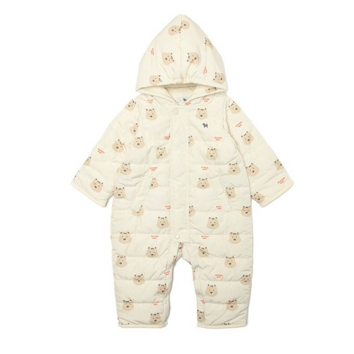 1111일 까지 특가 블루독베이비 애니멀 퀄팅 우주복, 신생아 겨울 외출복