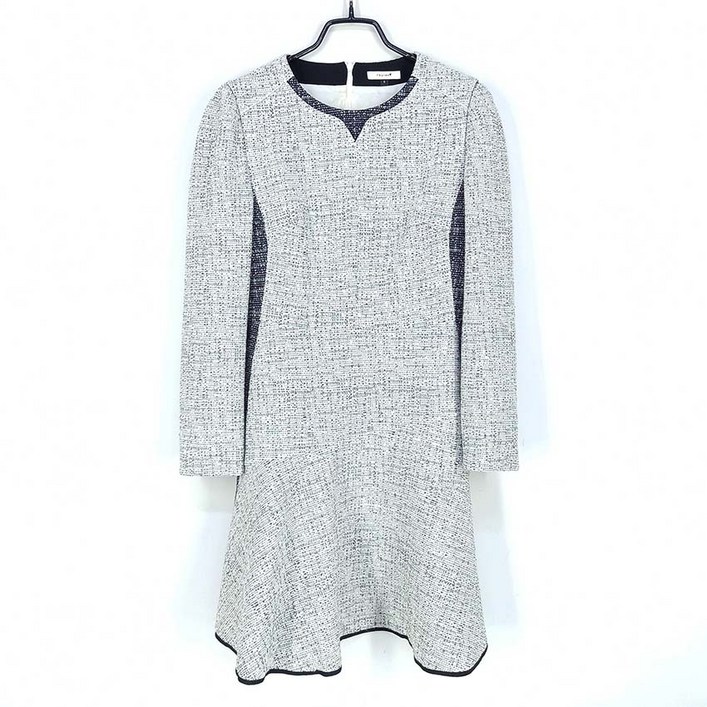 빈티지다온 티렌 여 면혼방 트위드 미니원피스 화이트