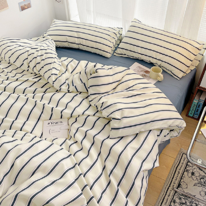 데보코 헤이즐 스트라이프 사계절 차렵이불