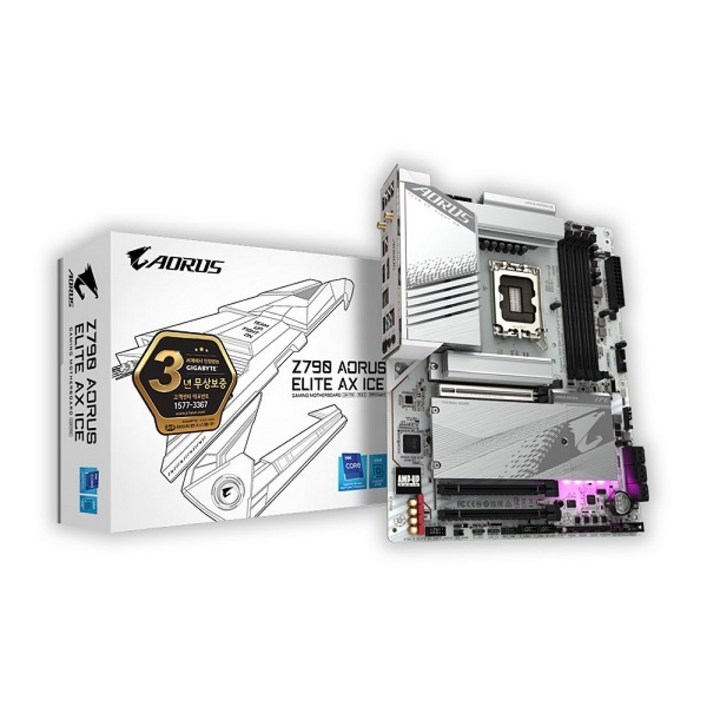 GIGABYTE Z790 AORUS ELITE AX ICE 제이씨현 GIGABYTE Z790 AORUS ELITE AX ICE 제이씨현
