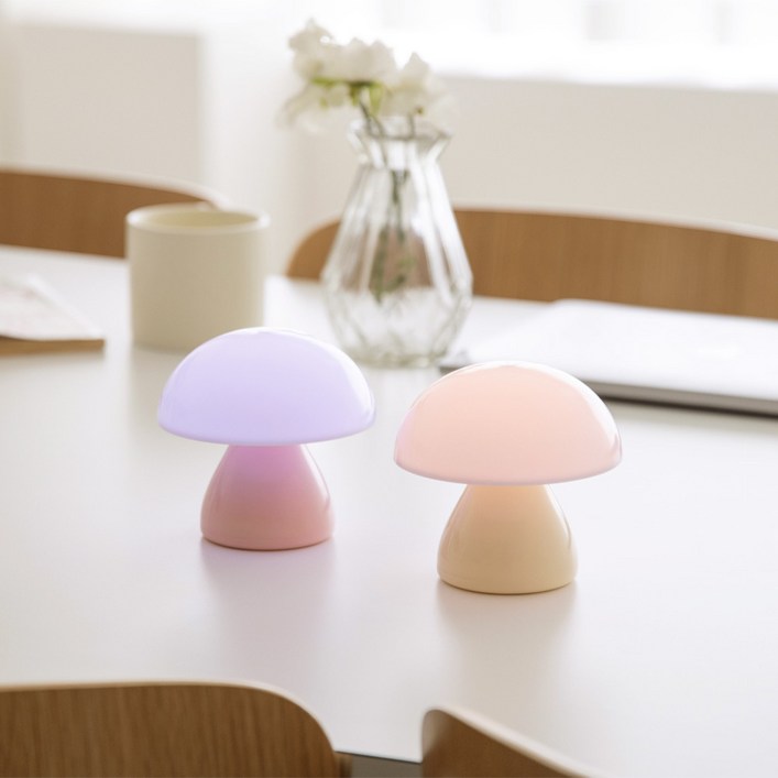 사는잼 LED 미니 머쉬글로우 무드등 취침등 수면등 수유등 밝기조절 조명