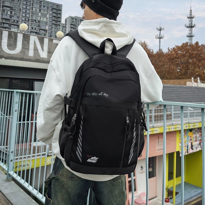 미소하루 캐주얼 남녀공용 튼튼한 대용량 방수 백팩 노트북 가방 여행용 백팩 중학생 책가방 학생가방 KLD2716