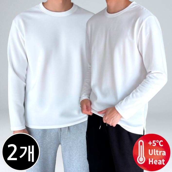 11 남자 기모 레이어드 긴팔티 겨울 빅사이즈 티셔츠 64652