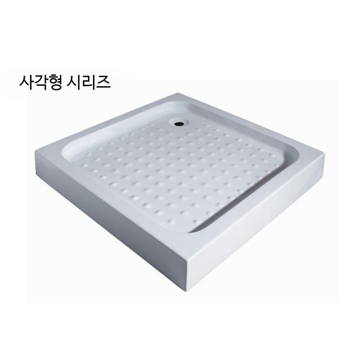 샤워실 욕실 샤워부스 간이 화이트 알루미늄 배수판 조절식 캠핑카 카라반용