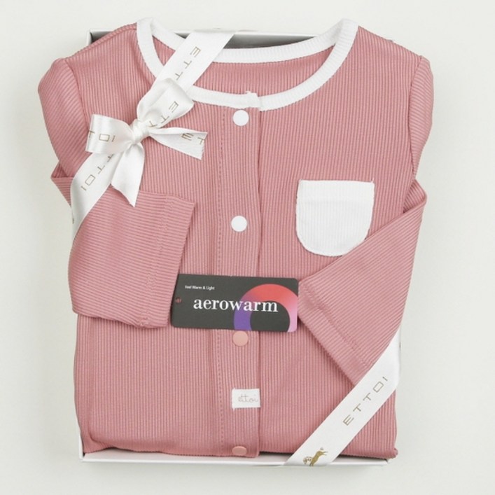 [에뜨와] (가을신생아선물)하델슬림우주복 핑크 (07P557503H)