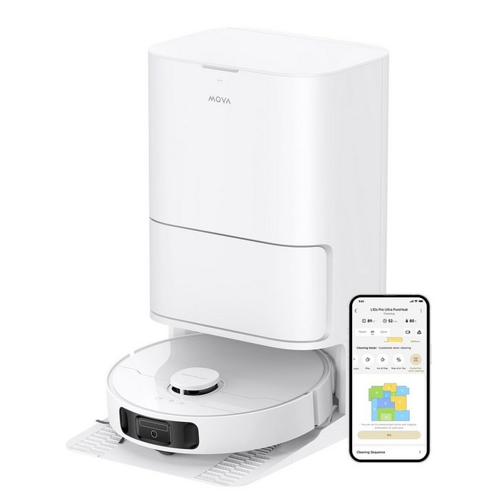 Dreame MOVA E30 Ultra 7000Pa  LDS  3DAdapt 3.2L  4L  로봇 청소기 강력 흡인 물 닦아