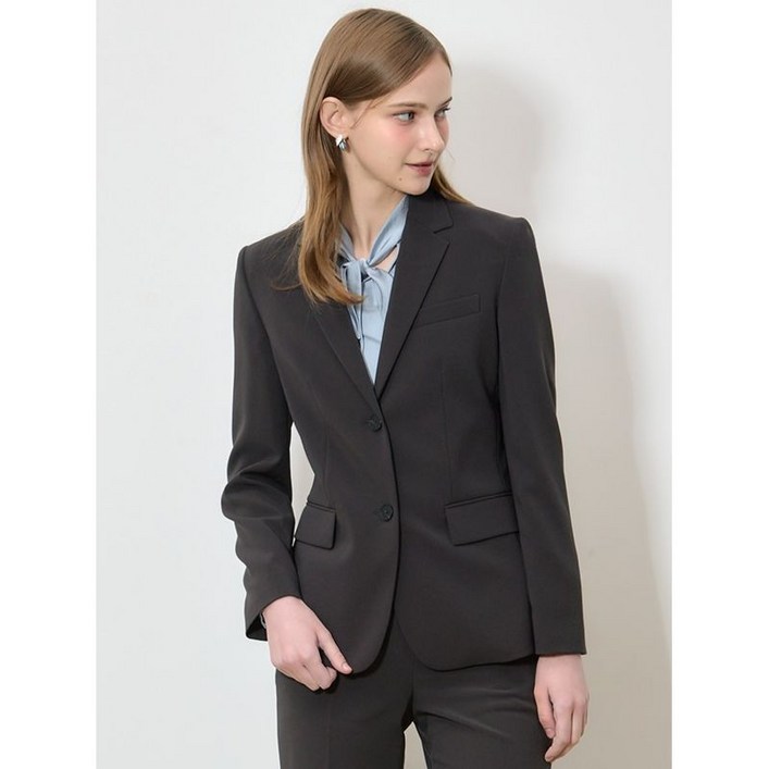 리스트 2SET 미니멀 투버튼 셋업 재킷스트레이트 팬츠 2종세트 택가격 476000원