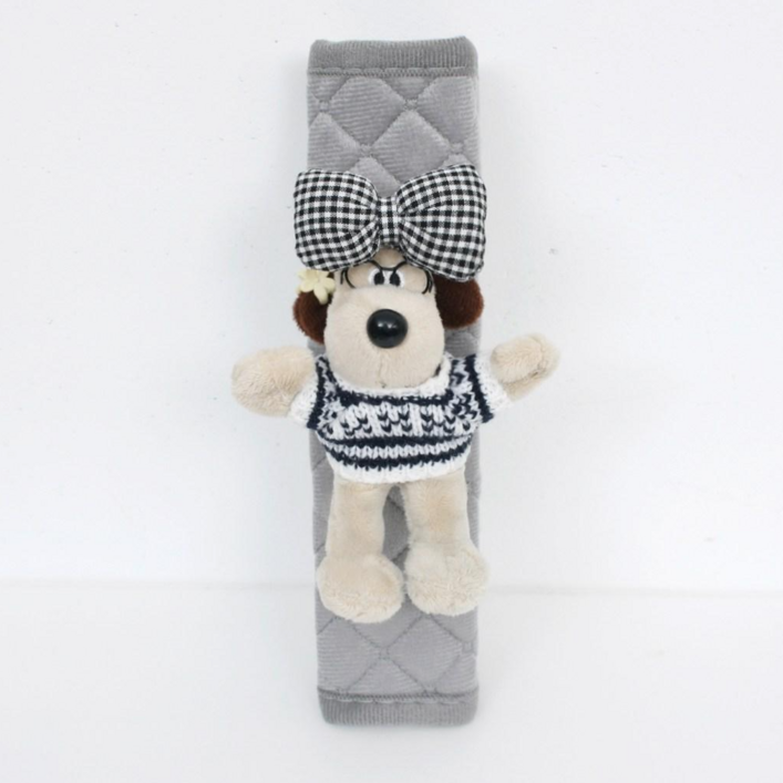 ALFRIENDS 안전벨트 커버 강아지 인형, 1개