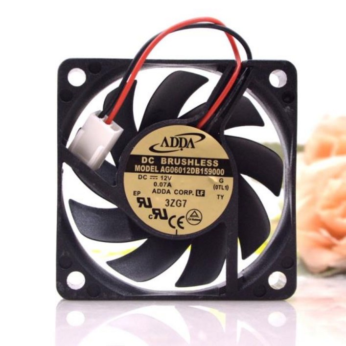 Adda AD3505LX-K7B DC 5V 0.10a 3507 4 와이어 온도 제어 냉각 팬 3.5CM 용 2pcs