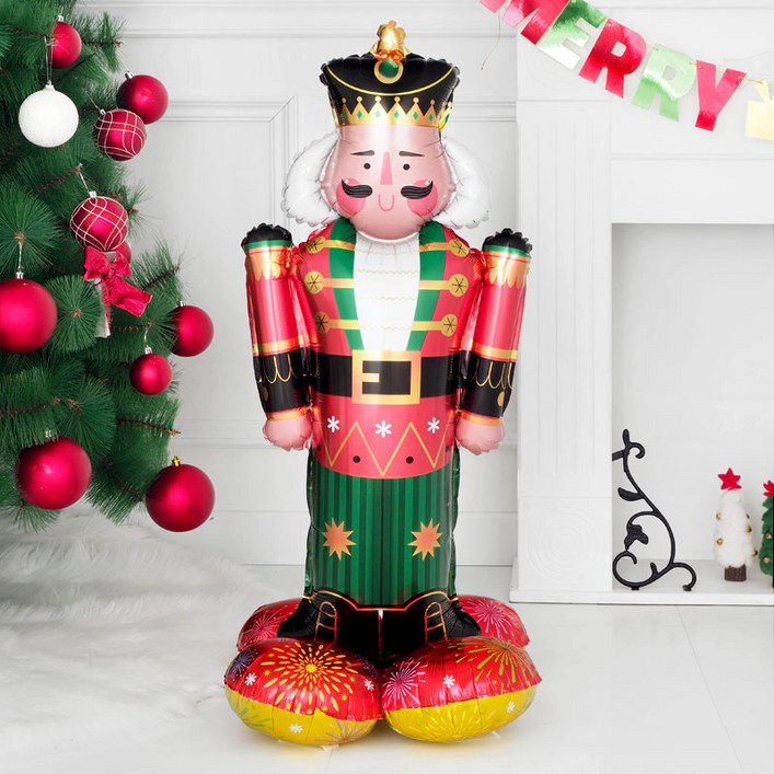 원팩 크리스마스 은박풍선 에어벌룬 호두까기 병정