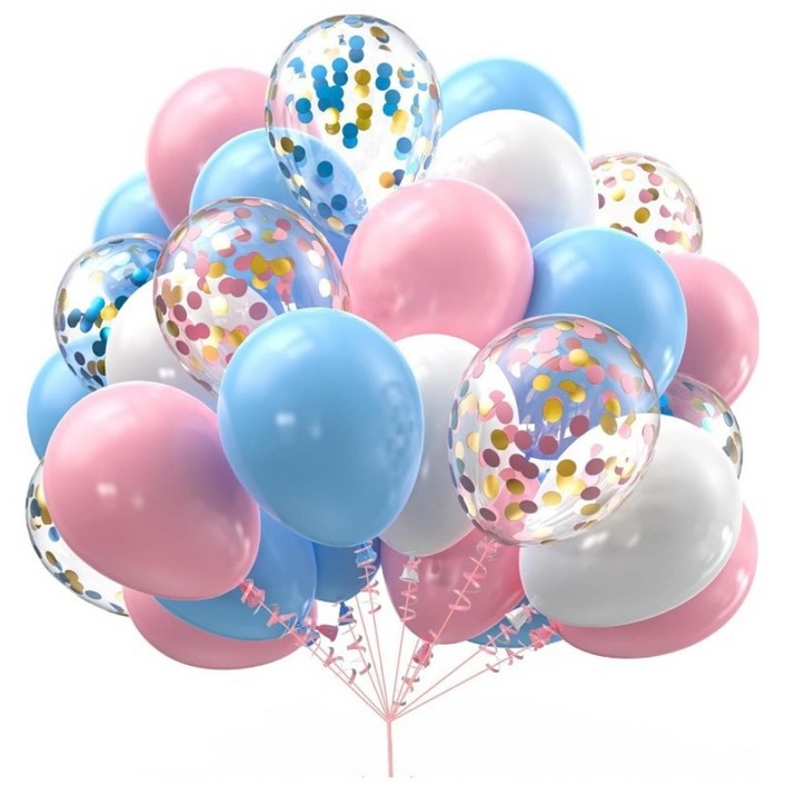 지에이엠 스폐셜한 파티를 위한 뛰어난 컬러의 이벤트 파티풍선, 1세트, 마카롱 핑크블루