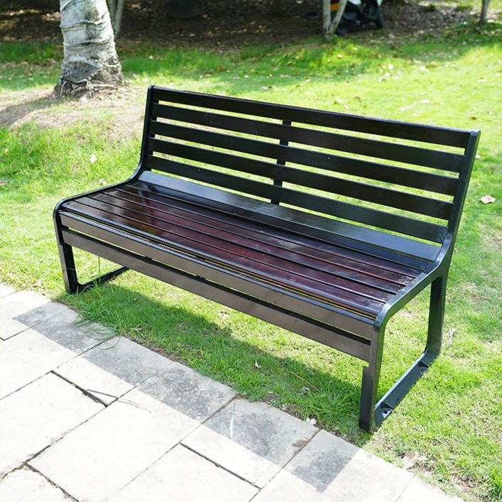 프리미엄 팔걸이없는 야외벤치 1800 심플디자인 방목 방수처리 아파트의자 공원의자 좋은자재 높은품질 버스정류장의자 벤치 정원벤치의자 실외내 겸용 팔걸이없는 등받이의자, 커피색상1800