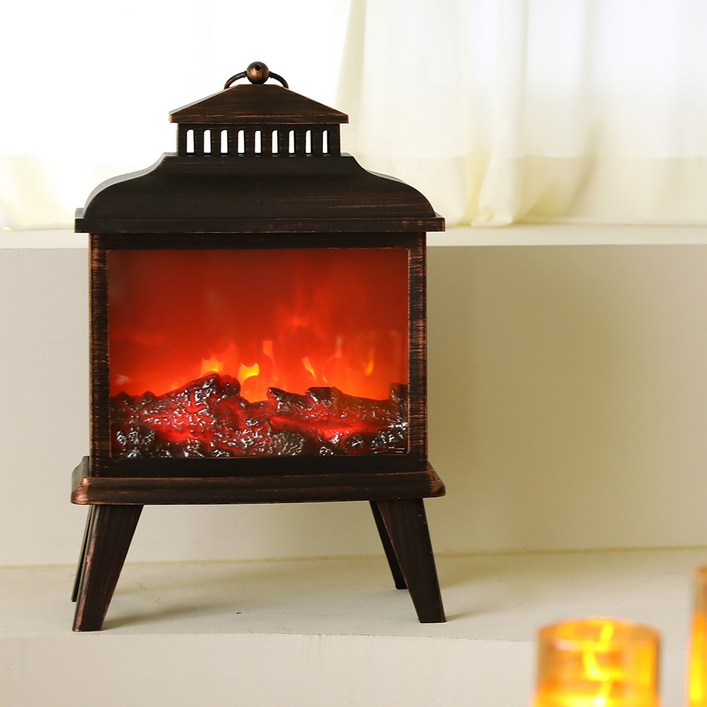 불멍 화로 장식 LED 무드등 감성캠핑 램프 불멍 화로장식