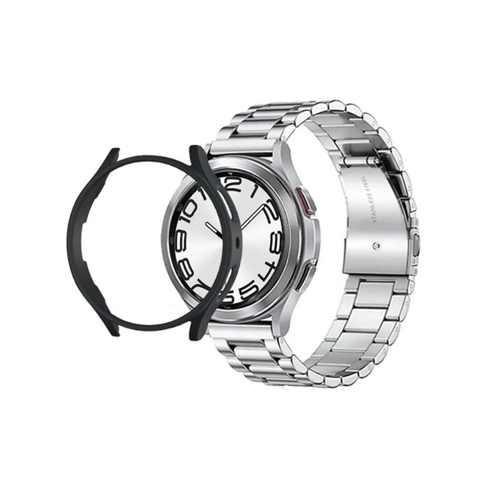 갤럭시워치6 클래식 43mm 하드 케이스메탈 스트랩