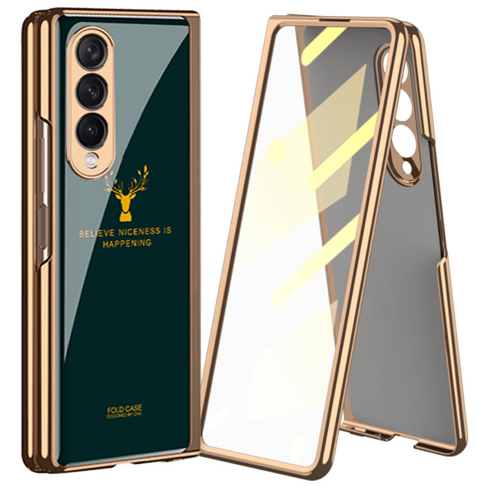 갤럭시폴드3케이스 갤럭시Z폴드3케이스 스트랩 슬림 하드 강화유리