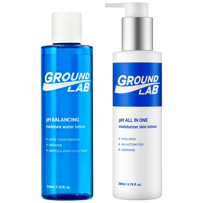 그라운드랩 남성 스킨로션 2종 세트 저자극 끈적임없는 순한 스킨케어 히알루론산 수분보습