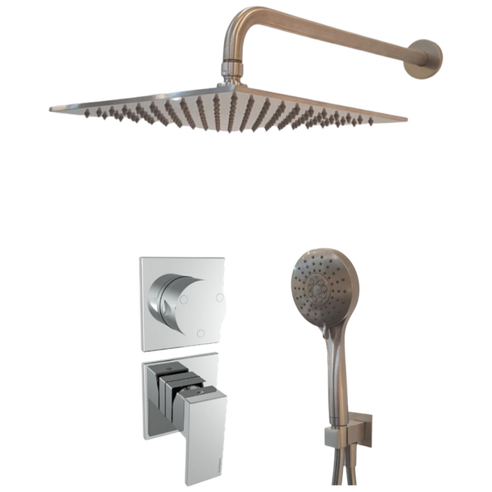 트리미 매립 해바라기수전 Q30 4BC2NF SET A 브러쉬니켈 레인샤워기, 1개